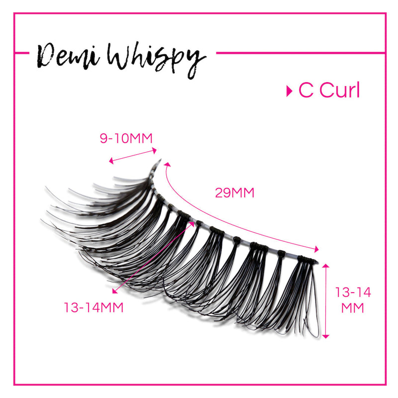 GladGirl GladGirl False Lash Kit - Demi Wispy Eyelashes