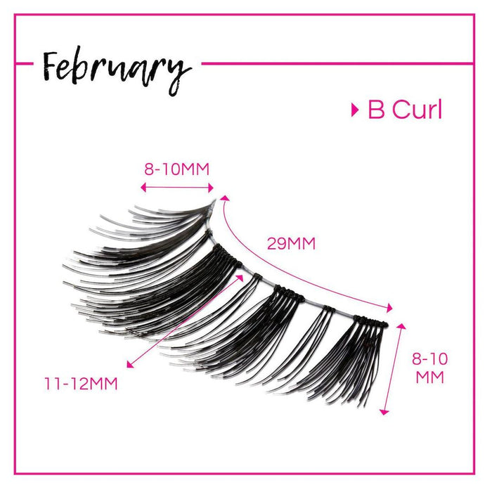 GladGirl False Lashes Bundle - February