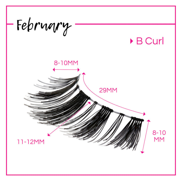 GladGirl False Lash Kit - February