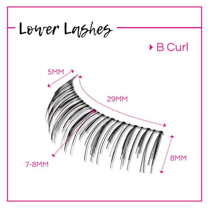 GladGirl False Lash Kit - Lower Lashes