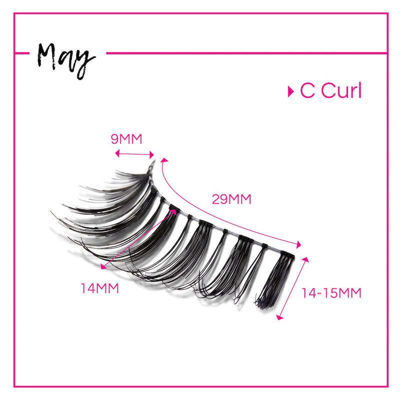 GladGirl GladGirl False Lash Kit - May Eyelashes