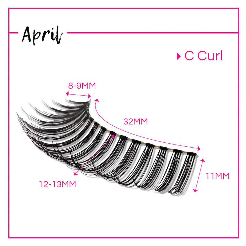 GladGirl GladGirl False Lashes Bundle - April Eyelashes