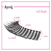 GladGirl GladGirl False Lash Kit - April Eyelashes