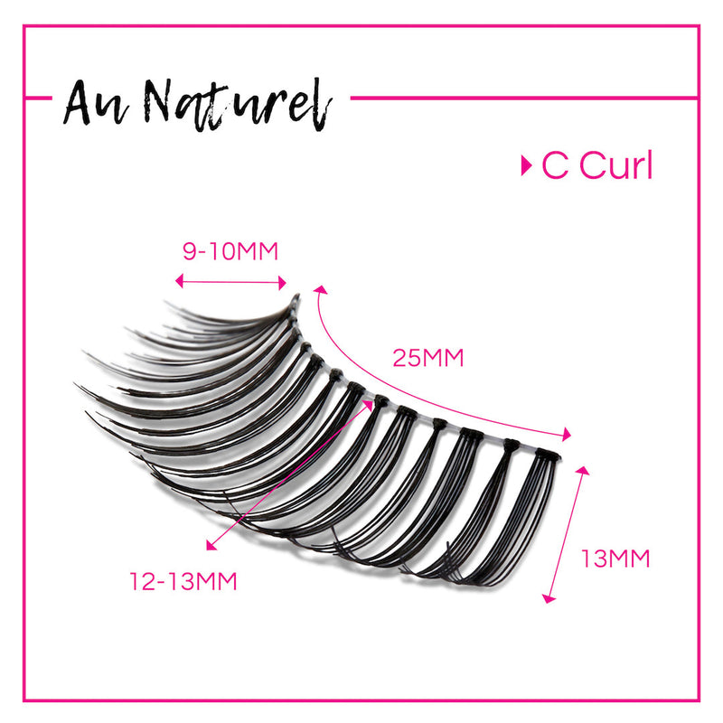 GladGirl GladGirl False Lash Kit - Au Naturel Eyelashes