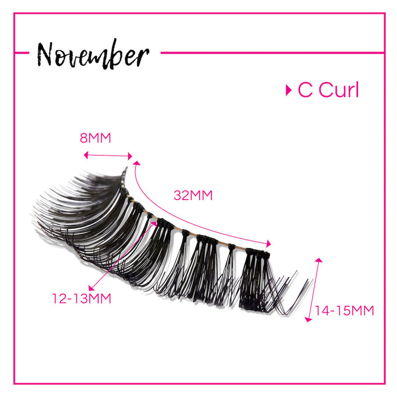 GladGirl GladGirl False Lash Kit - November Eyelashes