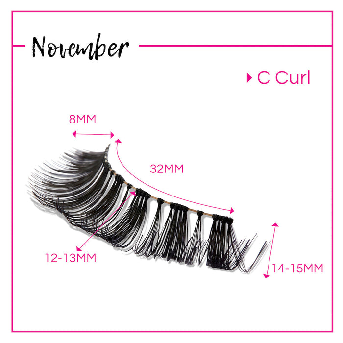 GladGirl False Lash Kit - November