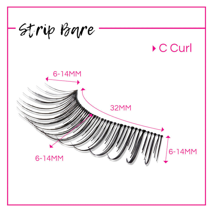 GladGirl False Lashes Bundle - Strip Bare