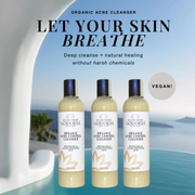 Glimmer Goddess® Organic Skin Care Organic Acne Cleanser – Gentle Face & Body Wash Facial Cleanser