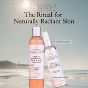Glimmer Goddess® Organic Skin Care Fresh Start Duo – Hydrating Cleanser & Toner Gift Packs & Value Sets