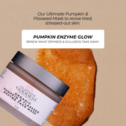 Glimmer Goddess® Organic Skin Care Organic Pumpkin Flaxseed Enzyme Face Mask – Brightening & Tightening Mask for Glowing Skin Masks & Peels
