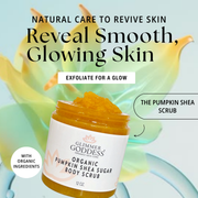 Glimmer Goddess® Organic Skin Care Organic Pumpkin Shea Sugar Body Scrub – Fall Scented Exfoliator Cleansers & Scrubs