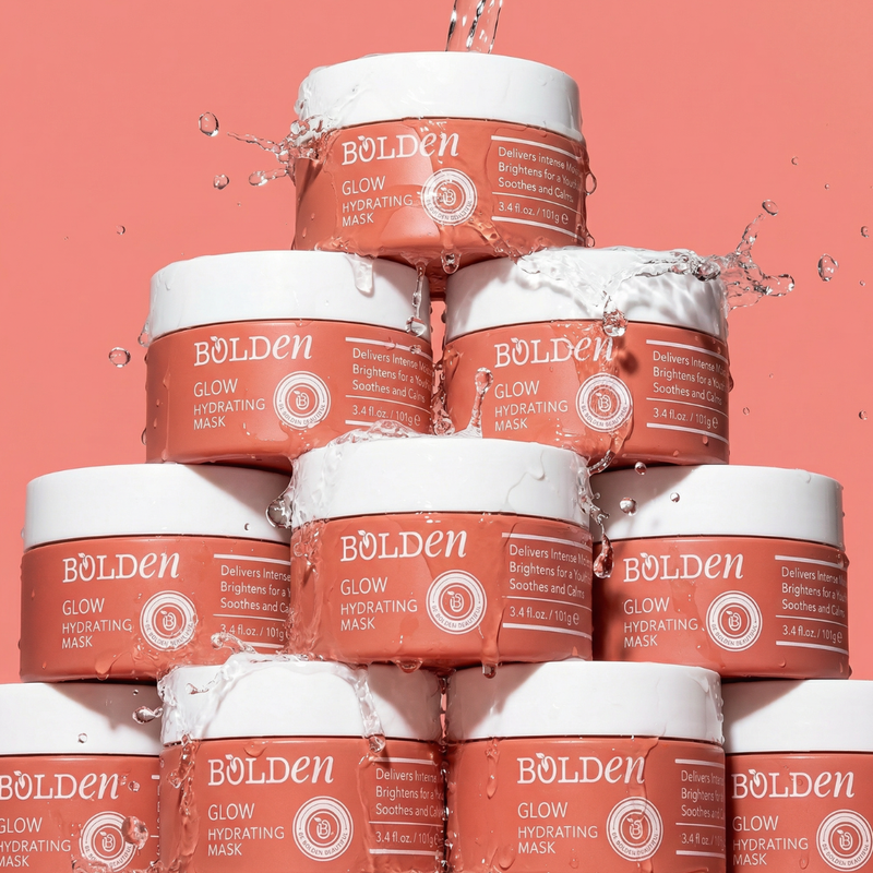 Boldenusa.com GLOW Hydrating Mask | Intense Hydration & Soothing Face Mask Facial Line
