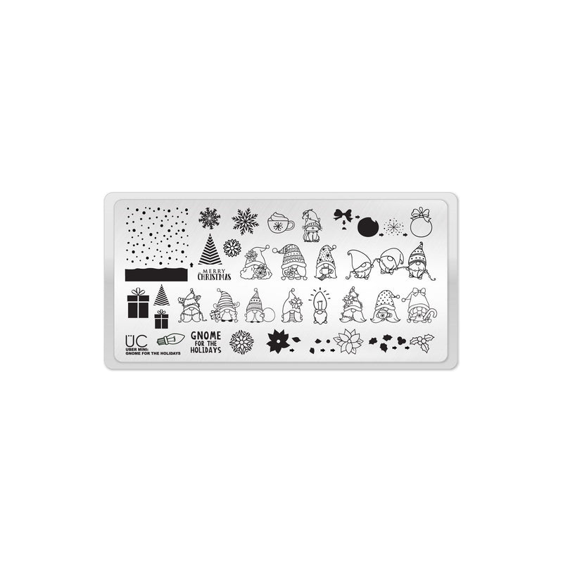 UberChic Beauty Gnome For The Holidays Stamping Plate