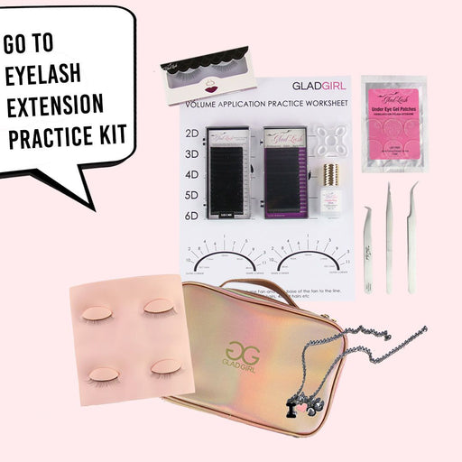 GladGirl - Classic Eyelash Extension Practice Kit