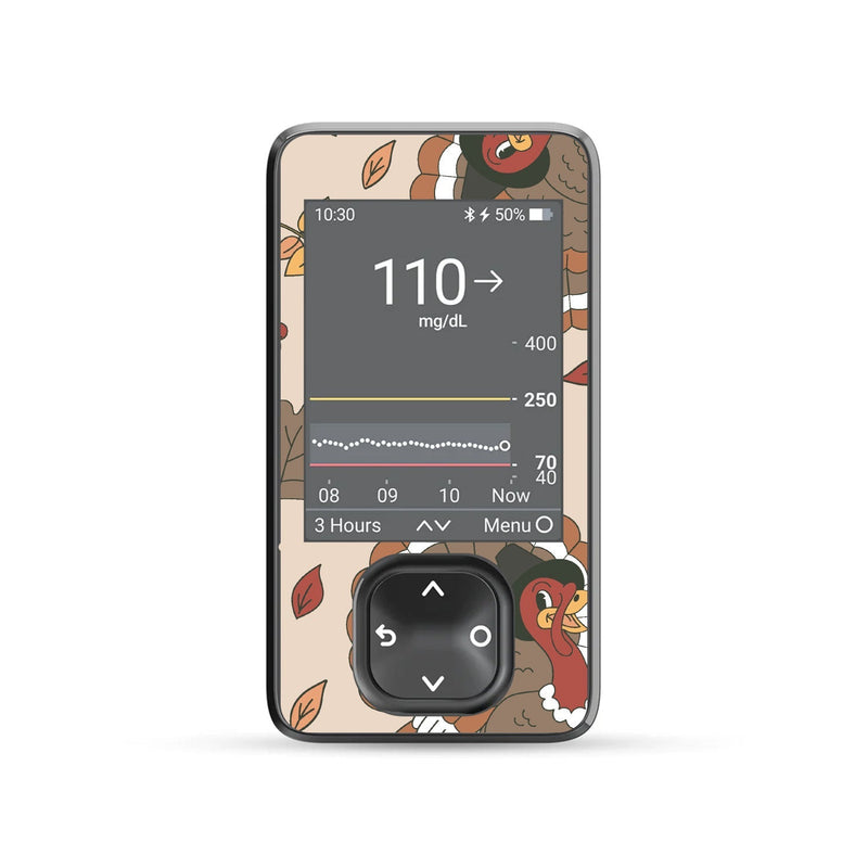 Peelz Gobble Gobble DEXCOM G7 and Stelo and G6 Touchscreen Receiver Sticker Peelz/Stickers