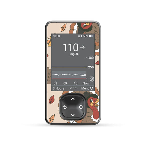 Peelz Gobble Gobble DEXCOM G7 and Stelo and G6 Touchscreen Receiver Sticker Peelz/Stickers