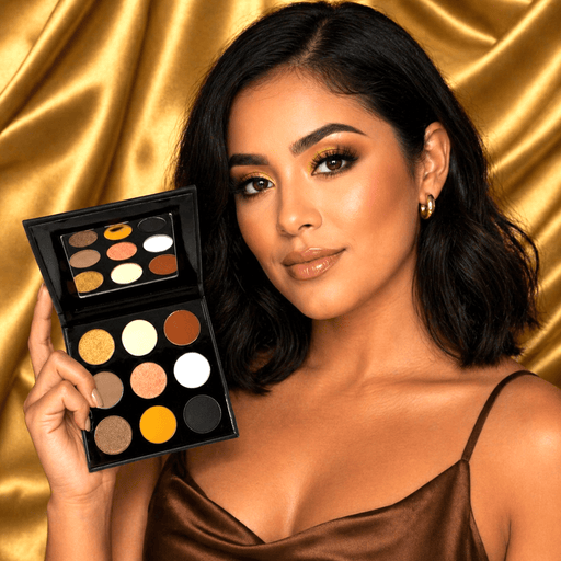 Sydoni Skincare and Beauty SYDONI GODDESS EYESHADOW PALETTE | Rich Golden & Deep Brown Matte & Shimmer Shades Eyeshadow Palette