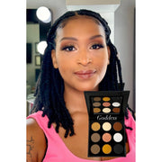 Sydoni Skincare and Beauty SYDONI GODDESS EYESHADOW PALETTE | Rich Golden & Deep Brown Matte & Shimmer Shades Eyeshadow Palette