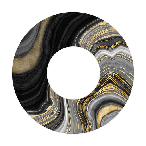 Peelz Gold Marble Patch  Tape Designed for the FreeStyle Libre 2 Patch Medical Tape