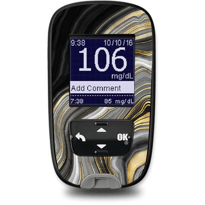 Peelz Gold Marble Sticker for the Accu-Chek Guide Glucometer Peelz/Stickers