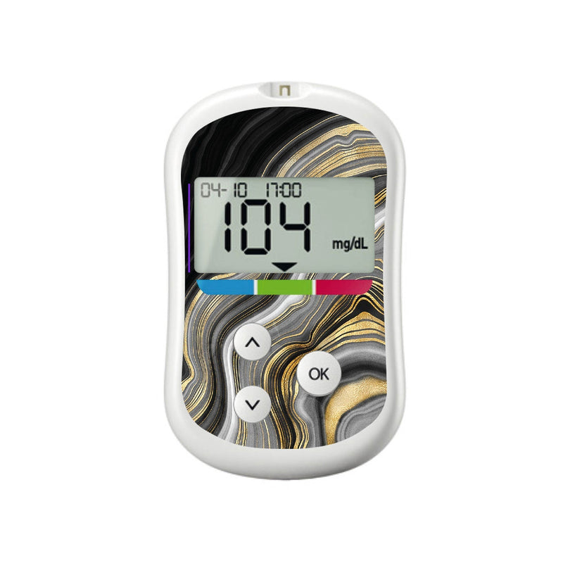 Peelz Gold Marble for OneTouch Verio Flex Glucometer Peelz/Stickers