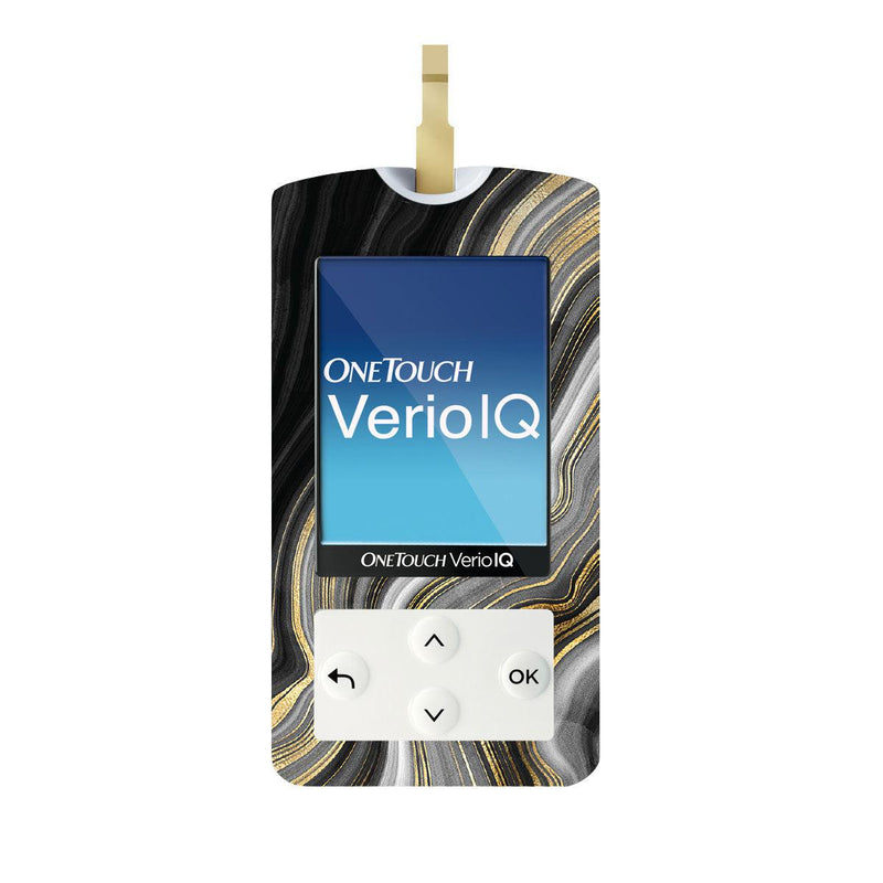 Peelz Gold Marble for OneTouch Verio IQ Glucometer Peelz/Stickers
