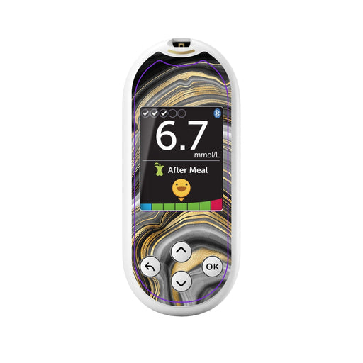 Peelz Gold Marble for OneTouch Verio Reflect Glucometer Peelz/Stickers
