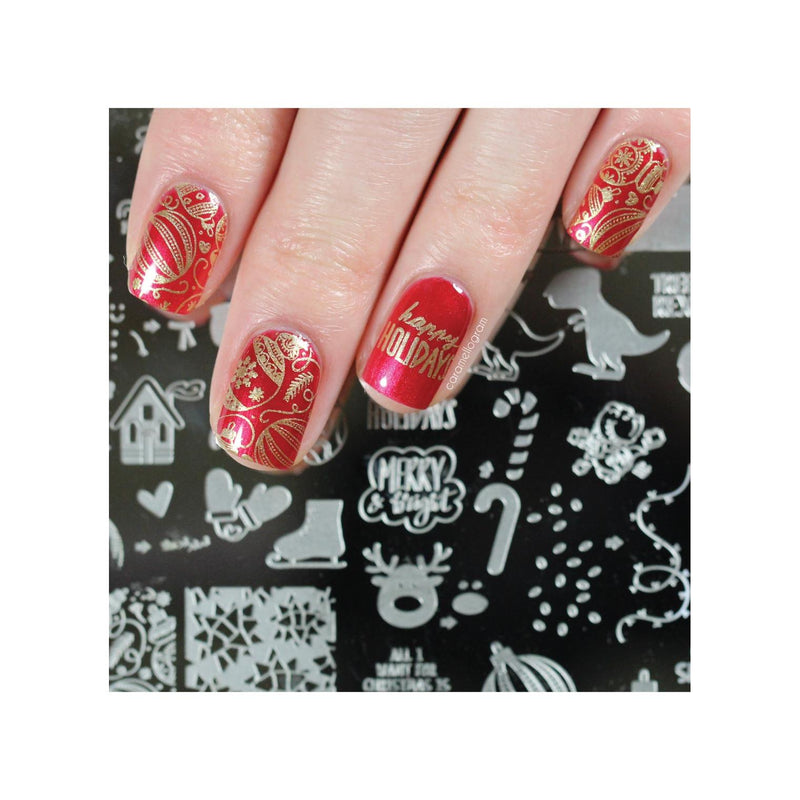 UberChic Beauty Merry & Bright Stamping Plate