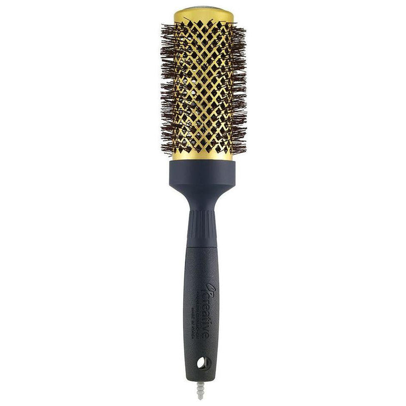 Creative Pro Hair Tools Gold Nano Wavy Ion  Ceramic Hair Brush Hair Brush