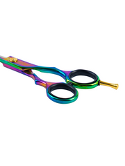 Vip Barber Supply Percu Golden Line Shears Cutting Shear White Smoke Black / 5.5",Black / 6",Black / 6.5",Black / 7",Iridescent / 5.5",Iridescent / 6",Iridescent / 6.5",Iridescent / 7"