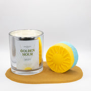Fragrant Jewels Golden Hour - Candle and Bath Bomb Set Bundle (Candle & Bath Bomb)