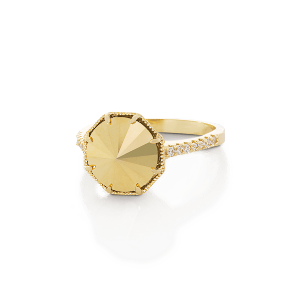 Fragrant Jewels Golden Goddess Ring Ring