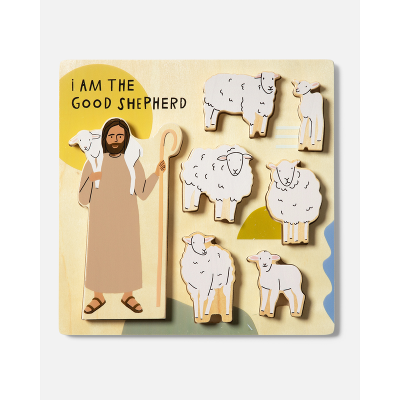 Be A Heart Good Shepherd Wooden Puzzle puzzle