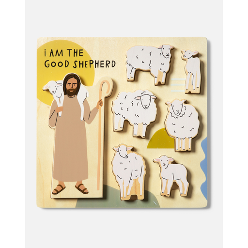 Be A Heart Good Shepherd Wooden Puzzle puzzle