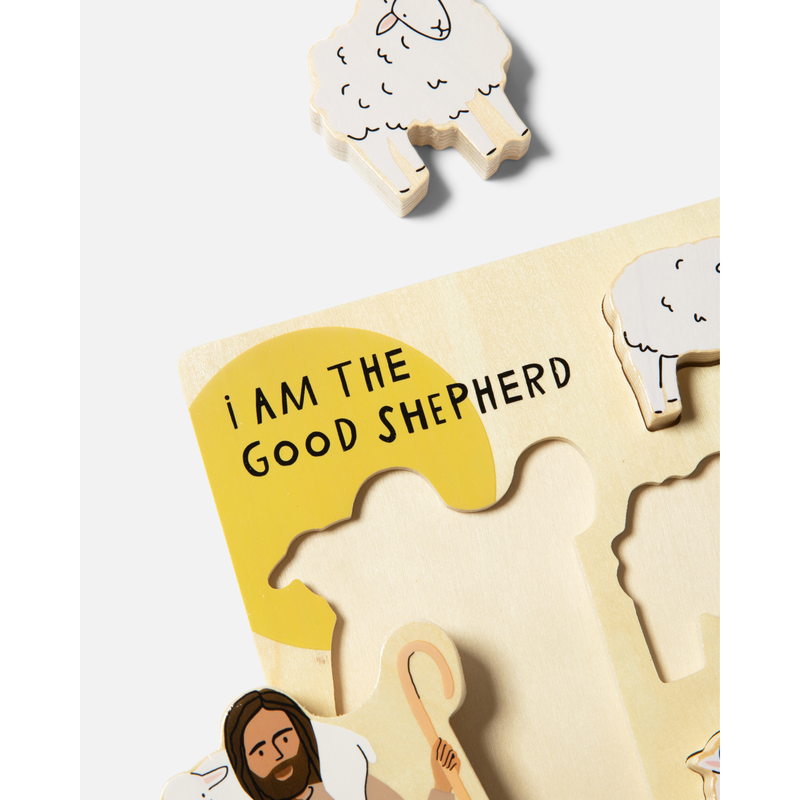 Be A Heart Good Shepherd Wooden Puzzle puzzle