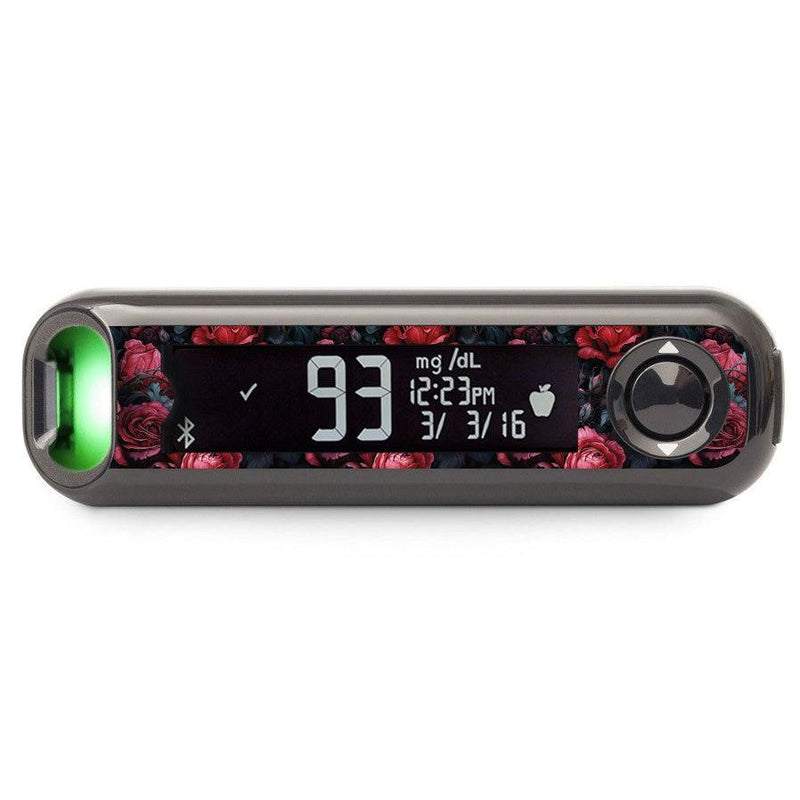 Peelz Gothic Roses Bayer Contour© Next One Glucometer Peelz/Stickers