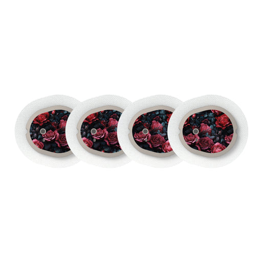 Peelz Gothic Roses Designed for the DEXCOM G7 and Stelo Transmitter Peelz/Stickers