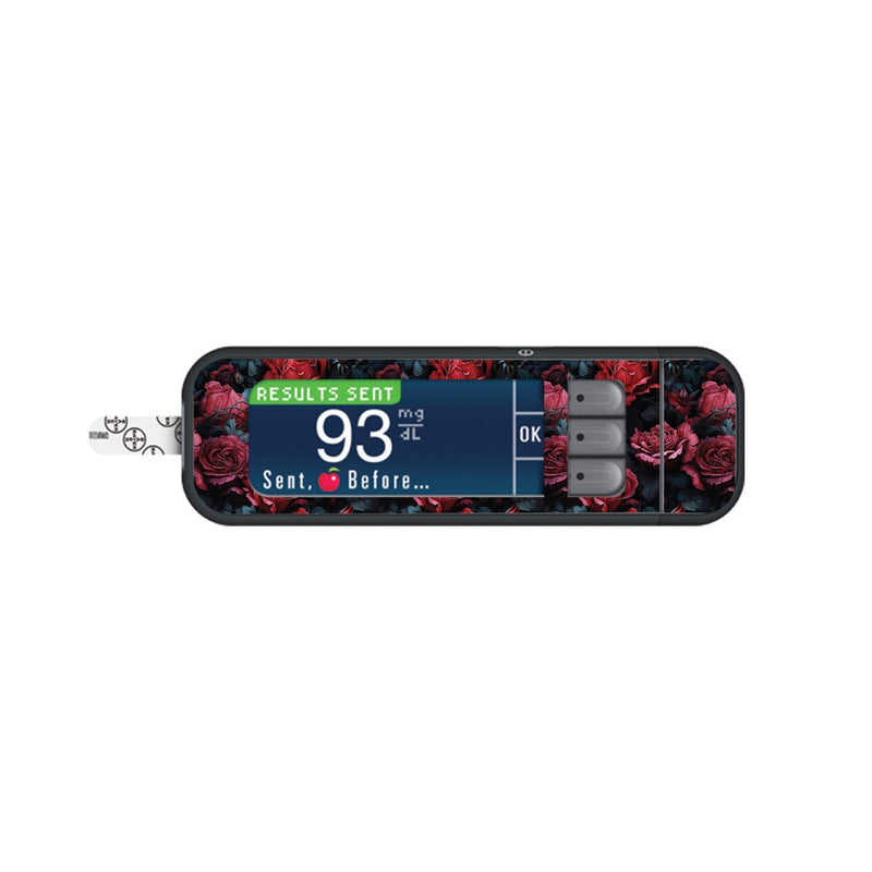 Peelz Gothic Roses for Bayer Contour Next Glucometer Peelz/Stickers