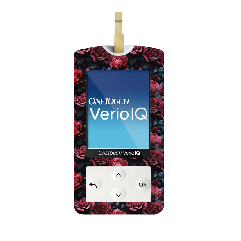 Peelz Gothic Roses for OneTouch Verio IQ Glucometer Peelz/Stickers