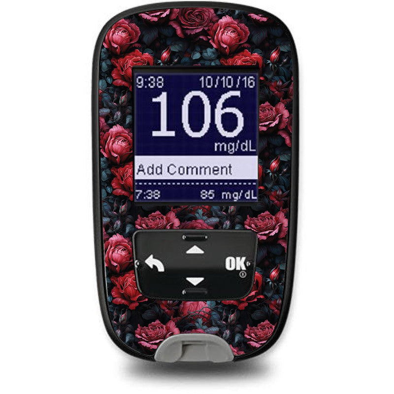 Peelz Gothic Roses for the Accu-Chek Guide Glucometer Peelz/Stickers