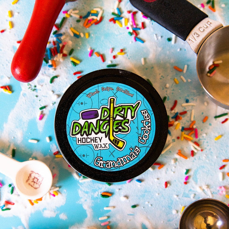 Dirty Dangles Hockey Hockey Stick Wax - Choose Your Scent Hockey Stick Wax Black Grandma's Cookies