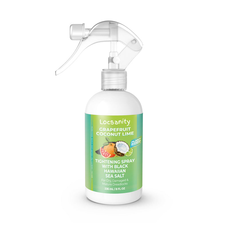 Locsanity Grapefruit Coconut Lime Moisturizing and Tightening Spray Mist w/ Black Hawaiian Sea Salt Locking & Tightening & Moisturizing