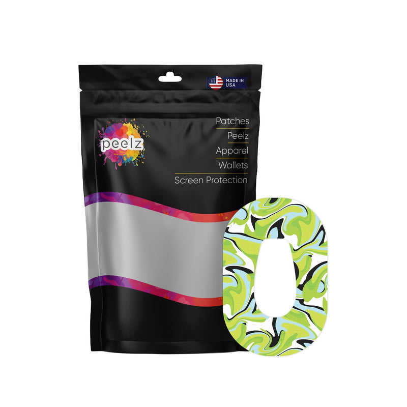 Peelz Green Flow Dexcom G6 Patch Tape - Pump Peelz Patch Medical Tape
