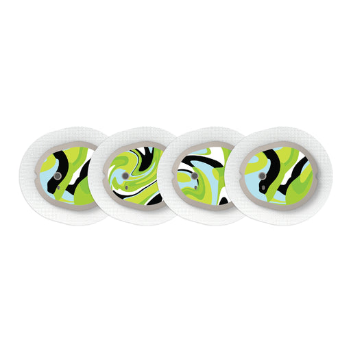 Peelz Green Flow Sticker Designed for the DEXCOM G7 and Stelo Transmitter Peelz/Stickers
