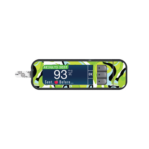 Peelz Green Flow for Bayer Contour Next Glucometer Peelz/Stickers