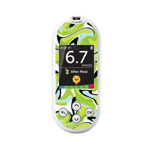 Peelz Green Flow for OneTouch Verio Reflect Glucometer Peelz/Stickers