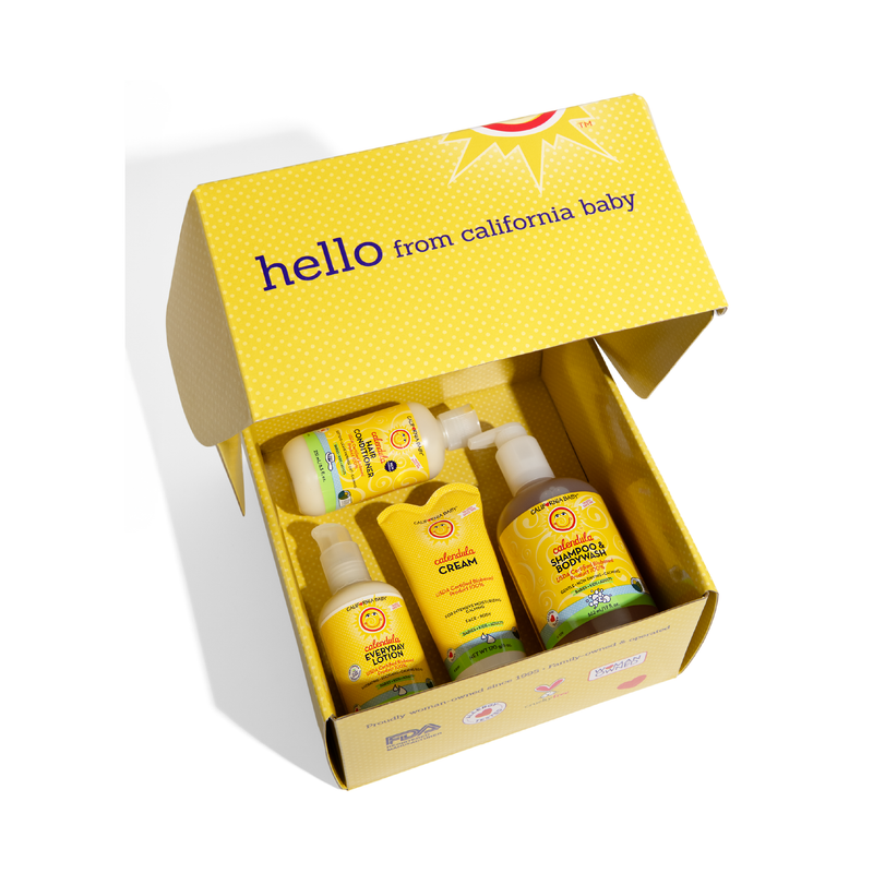 California Baby Best of Calendula™ Gift Set for Adults + Kids Gifts & Totes