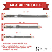 Warren London Fabric Dog Collar - Grey Leashes, Collars & Accessories