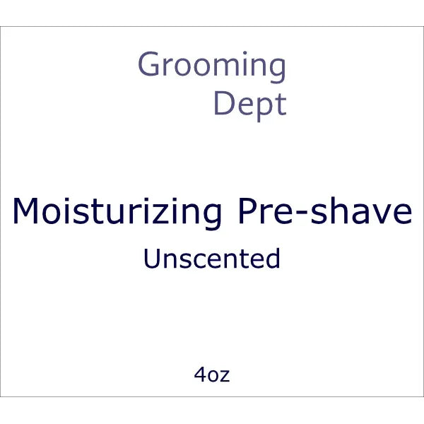 Grooming Dept Grooming Dept Unscented + Coolant Moisturizing Pre-Shave 4 Oz Pre-Shave