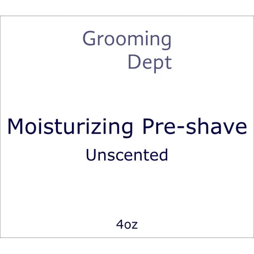 Grooming Dept Grooming Dept Unscented Moisturizing Pre-Shave 4 Oz Pre-Shave